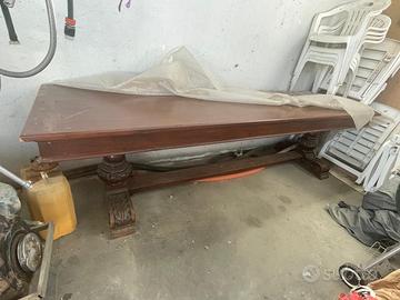 Tavolo in legno artigianale 80 cm x 300 cm