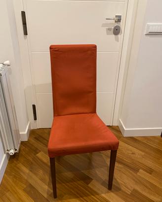 Sedie tavolo da pranzo copertura in alcantara