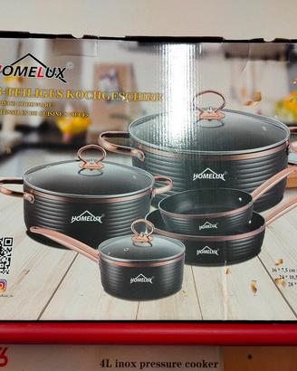 Batteria di Pentole HOMELUX – Set 8 Pezzi (Nuova)