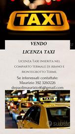 Licenza Taxi per Abano e Montegrotto Terme
