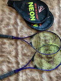 2 racchette da tennis Dunlop neon lite