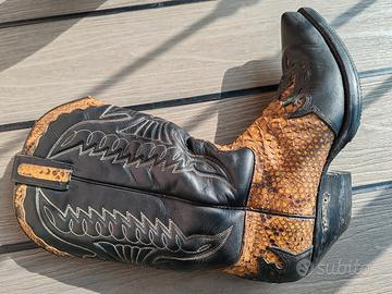 stivaletti pelle pitone 