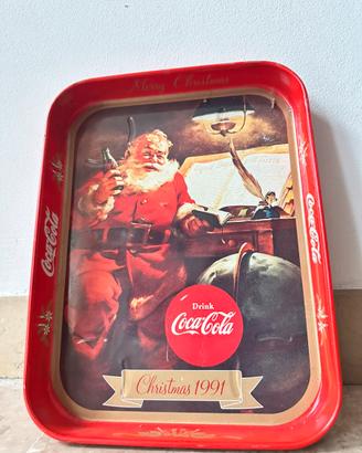 Vassoio Coca-Cola Vintage - Natale 1991
