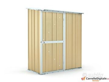 Casetta box giardino Acciaio 155x100 50kg beige