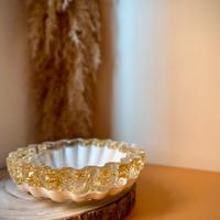 decorazioni casa ciotola svuotatasche bianca oro