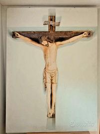 Vecchia stampa tela raffigurante Cristo in croce