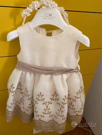 Vestito cerimonia per neonata di 6 mesi