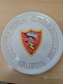 piatto in ceramica sarda  radiomobile carabinieri