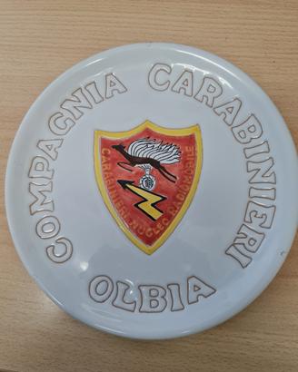 piatto in ceramica sarda  radiomobile carabinieri