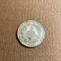 Moneta 5 lire 1848