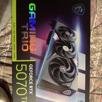 Nvidia 5070ti MSI  5 mesi di vita garanzia 2 anni