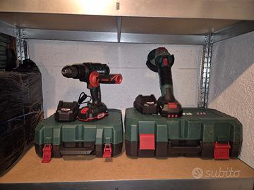 Trapano a Percussione+Smerigliatrice Parkside  20V