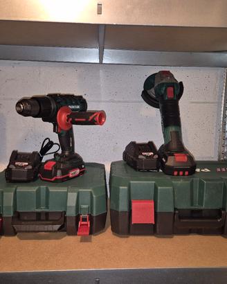 Trapano a Percussione+Smerigliatrice Parkside  20V