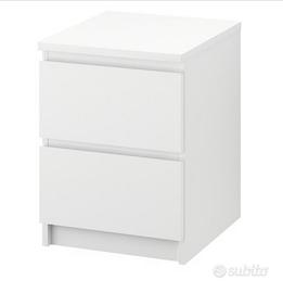 Comodino Malm ikea bianco (4 disponibili)