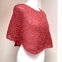 Mantellina Mohair Marsala