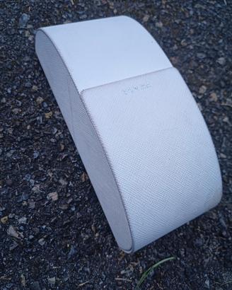 Prada custodia occhiali rigida in pelle Saffiano