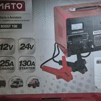 2 in 1: Booster e caricabatterie 12/24V 130A