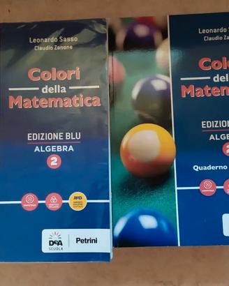 Libro scolastico "colori della matematica"