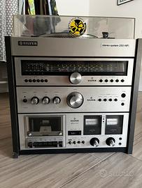 Stereo vintage SILVER 250 HiFi con giradischi