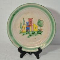 Raro piatto ceramica vietrese ICS vietri anni '30