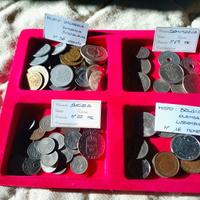 Lotto di 85 monete mondiali miste