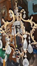 lampadario in ferro antico