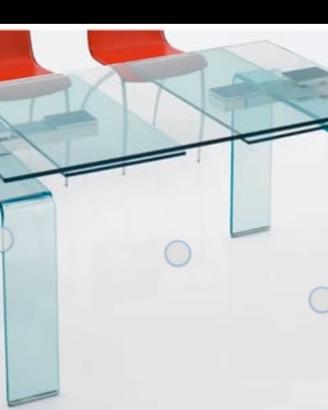Tavolo in cristallo Cattelan 140/80 allug.. 220