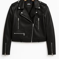 Giacca effetto biker