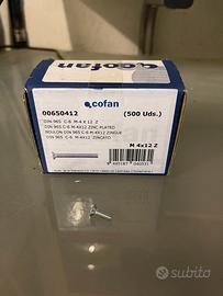 Vite Testa Svasata Piana zincata C6 M4x12