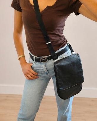 Mandarina Duck borsa tracolla nera unisex minimal 