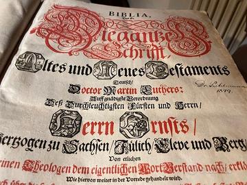 BIBBIA LUTERANA del 600