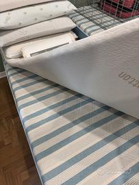 Materasso singolo + rete (x3) con topper cotone