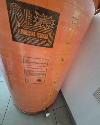 Cisterna alimentare in vetroresina da 500 litri