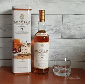 Whisky Macallan 7 Maxxium con bicchiere
