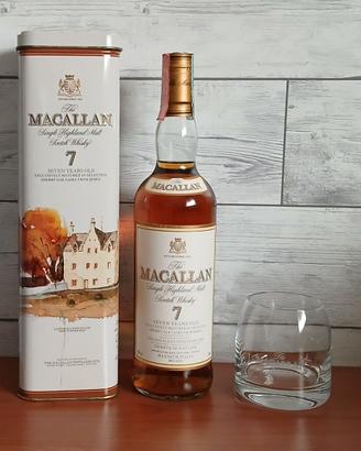 Whisky Macallan 7 Maxxium con bicchiere