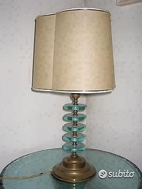1950 Lampada singola cristallo. Fontana Arte. RARA