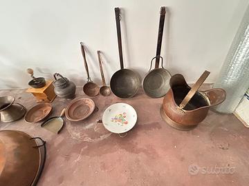 Oggetti antichi in rame