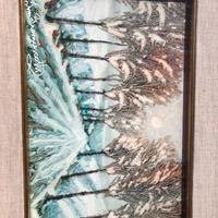 Quadro paesaggio invernale