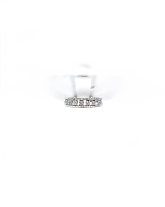Anello vera in oro e diamanti