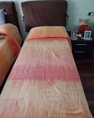 letto singolo imbottito con contenitore