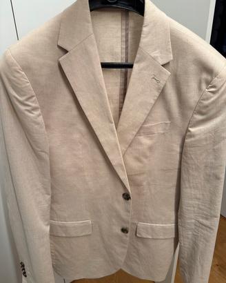 Giacca Blazer Uomo OVS Cotone e Lino Beige Tg 50