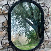 specchio in ferro battuto