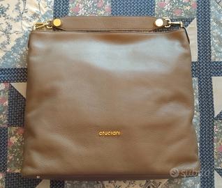 Borsa Cruciani vera pelle - Sacca Hobo Roma nuova