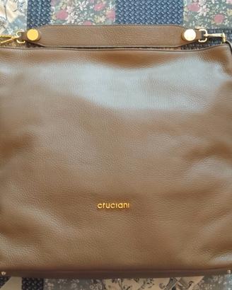 Borsa Cruciani vera pelle - Sacca Hobo Roma nuova