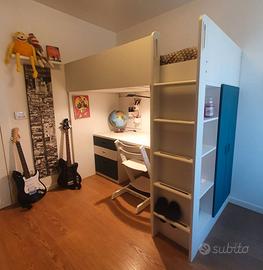 LETTO  A SOPPALCO MULTIFUNZIONALE