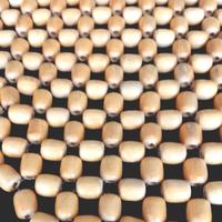 Coprisedile vintage con sfere legno naturale