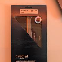 Crucial Ballistix, ram 16gb (2x8gb), DDR4, 3200MHz