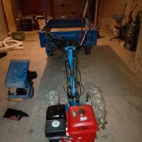 Motocoltivatore Bcs 735 con rimorchio trazionato