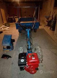 Motocoltivatore Bcs 735 con rimorchio trazionato