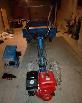 Motocoltivatore Bcs 735 con rimorchio trazionato
